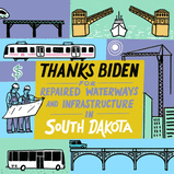 Thanks Biden for repaired waterways and infrastructure in South Dakota