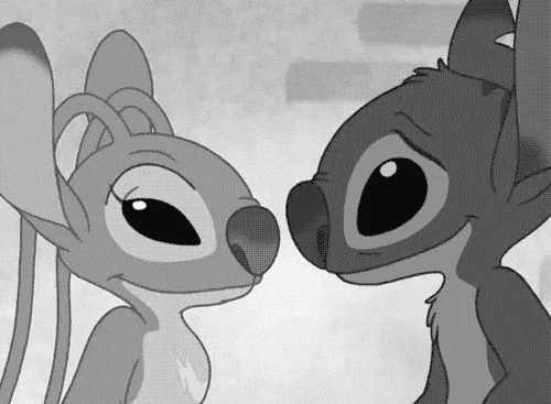 lilo and stitch kiss GIF