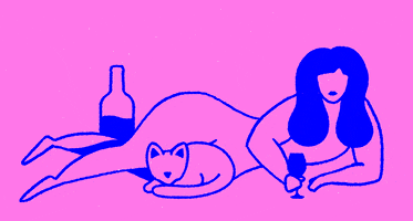 Cats Wine GIF by Jimmy Simpson