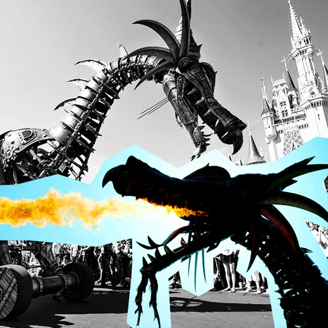 dragon parade GIF by Disney Parks