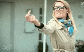 woman middle finger GIF by Cheezburger