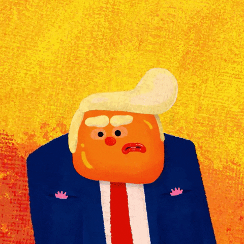 Sad Donald Trump GIF by Kev Lavery