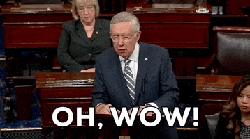Harry Reid Wow GIF by GIPHY News