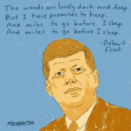 robert frost quote GIF by Animation Domination High-Def