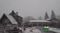Snow Blankets Alpine Town in Colorado's West in White