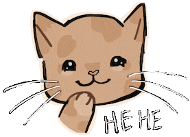 Cat Giggle Sticker