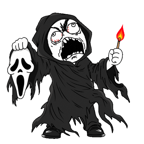 Halloween Ghost Sticker by Rageguy