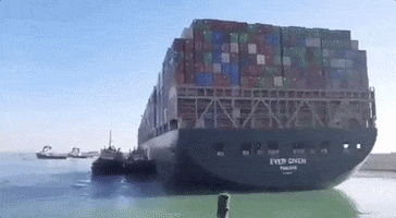 Suez Canal Cargo Ship GIF by GIPHY News