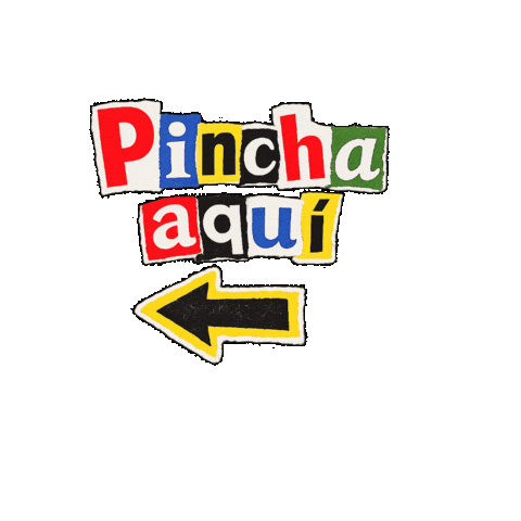 Arrow Pincha Aqui Sticker by Raveloteca;