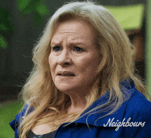 Sad Sheila Canning GIF by Neighbours (Official TV Show account)