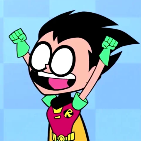 Excited Teen Titans Go GIF