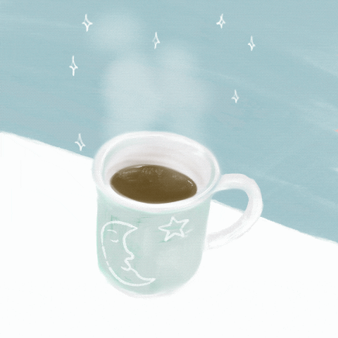 LIONSDINE drink stars tea cafe GIF