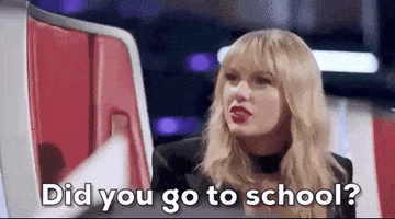 Taylor Swift College GIF by The Voice