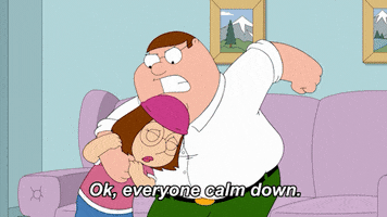 Calm Down Fox Tv GIF by Family Guy