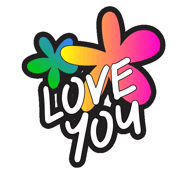 Love You Flowers Sticker by COSMOS LAC