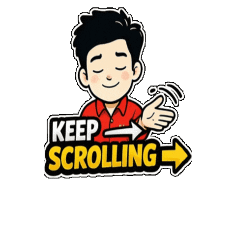 Scroll Keep Scrolling Sticker by Asuransi Sinar Mas