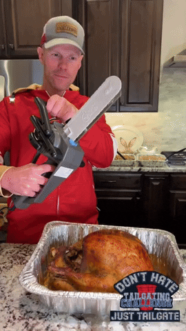 Lets Eat Thanksgiving GIF by Tailgating Challenge