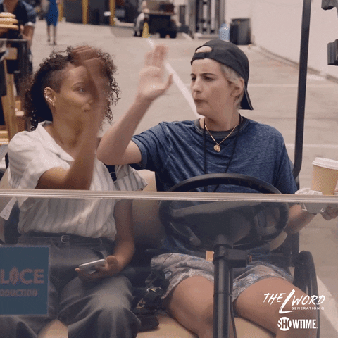 High Five Season 1 GIF by The L Word: Generation Q - Find & Share on GIPHY