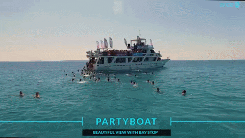 yacht party gif