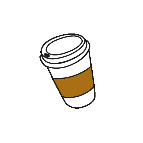 To Go Coffee Sticker by Lara Schnyder