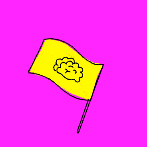 Flag Brain GIF by Kochstrasse™