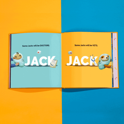Books Names GIF by Wonderbly