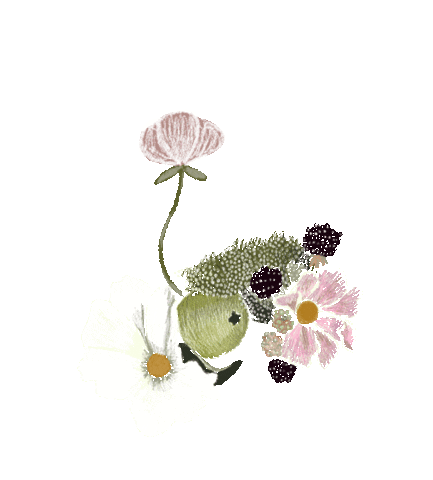 Wildflower Slowliving Sticker by MadgenFou