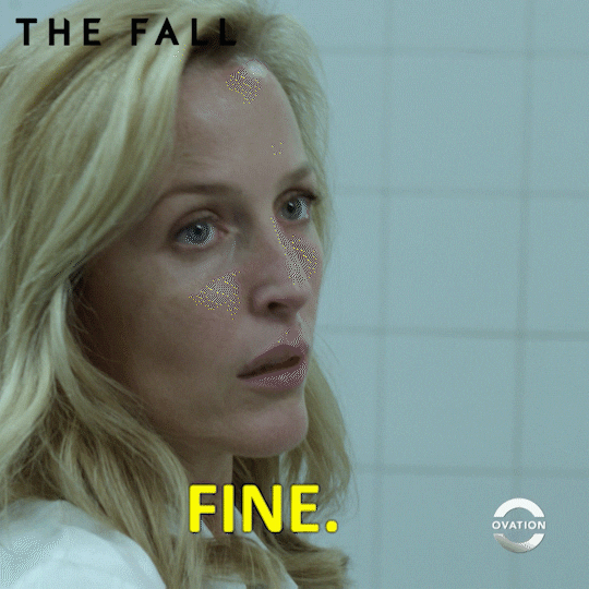 Im Fine Gillian Anderson GIF by Ovation TV