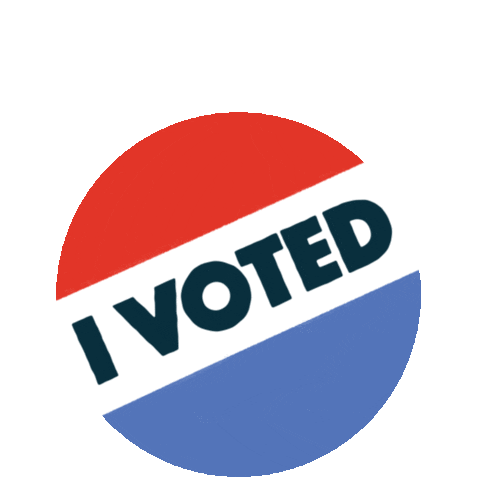 Election Day Vote Sticker by Lo Harris