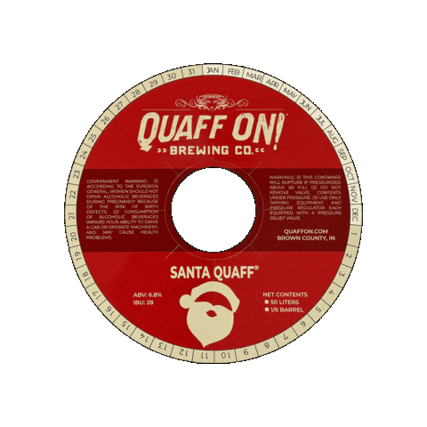 Christmas Winter Sticker by Quaff ON! Brewing Company