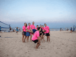 Excited Beach Volleyball GIF by CLUBWAKA