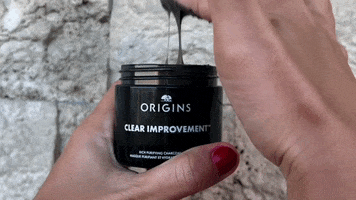 Origins Clear Improvement Rich Charcoal Purifying Mask GIF by Ejollify Beauty