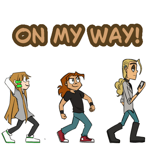 Walking In Coming Sticker