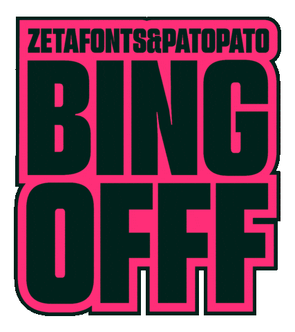 Bingofff Sticker by Zetafonts Type Foundry