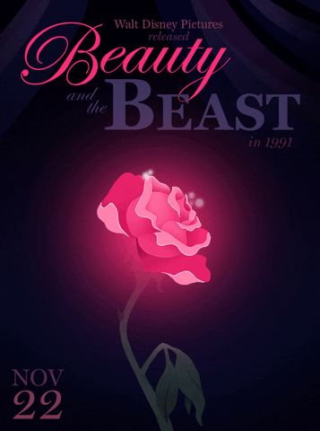Beauty And The Beast Rose GIF by Disney - Find & Share on GIPHY