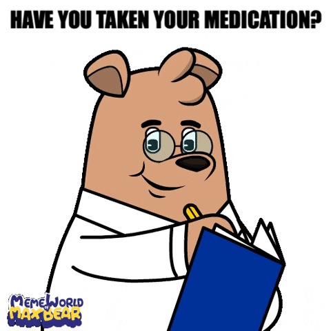 Medicine Medication GIF by Meme World of Max Bear