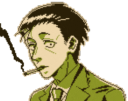 Pixel Smoking Sticker
