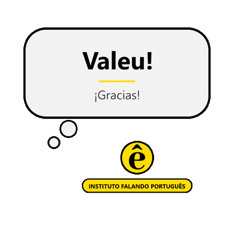 Promo Gracias Sticker by Instituto Falando Português