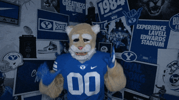 Disappointed Cosmo GIF by BYU Cougars