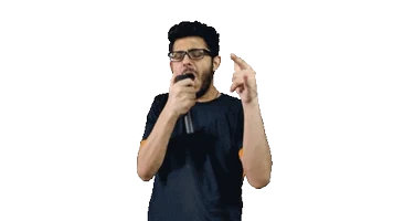 rock on singing Sticker