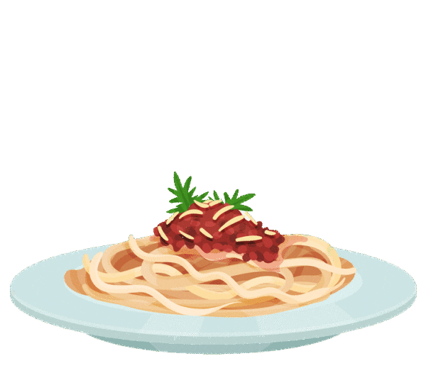 Pasta Spaghetti Sticker by Paradise for iOS & Android | GIPHY