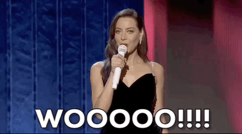 Excited Aubrey Plaza GIF by Film Independent Spirit Awards - Find & Share on GIPHY