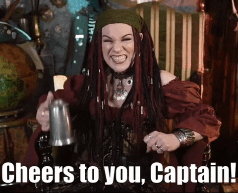 Cheers To You Captain GIFs - Get the best GIF on GIPHY