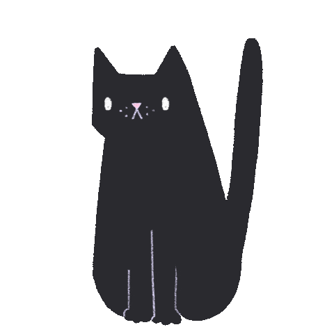Angry Black Cat Sticker by La Griffe de Maho for iOS & Android | GIPHY