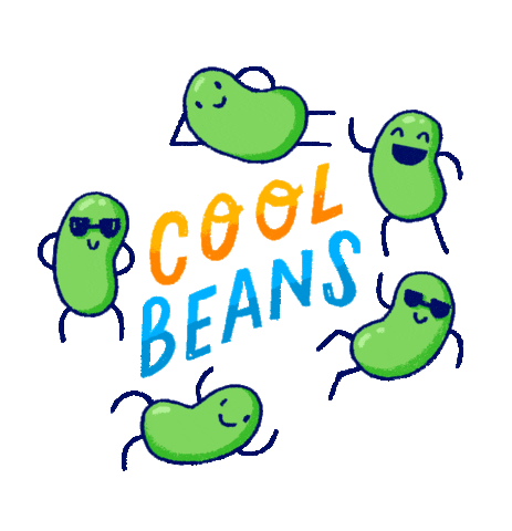 Beans Pun Sticker by Steph Stilwell
