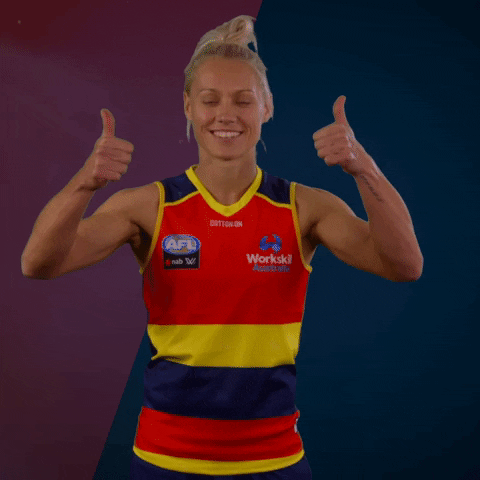Erin Phillips Thumbs Down GIF by Adelaide Crows