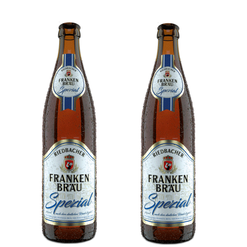 Bier Bierflasche Sticker by FRANKEN BRÄU RIEDBACH