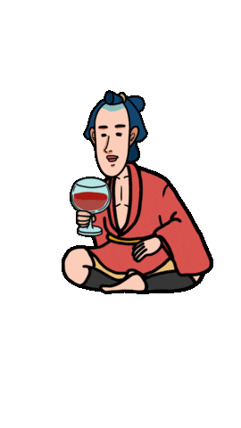 Wine 日本 Sticker by Sheryu39