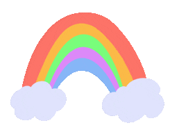 Rainbow Clouds Sticker