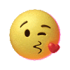 Love You Kiss Sticker by Emoji
